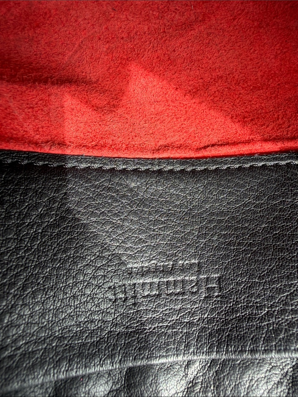 Hammitt Navy or Black reversible Leather Shoulder Bag with Silver Grommets - Picture 3 of 6
